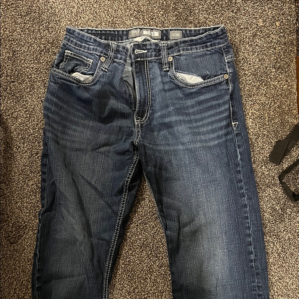 Buckle Men's Dark Blue Slim Jeans